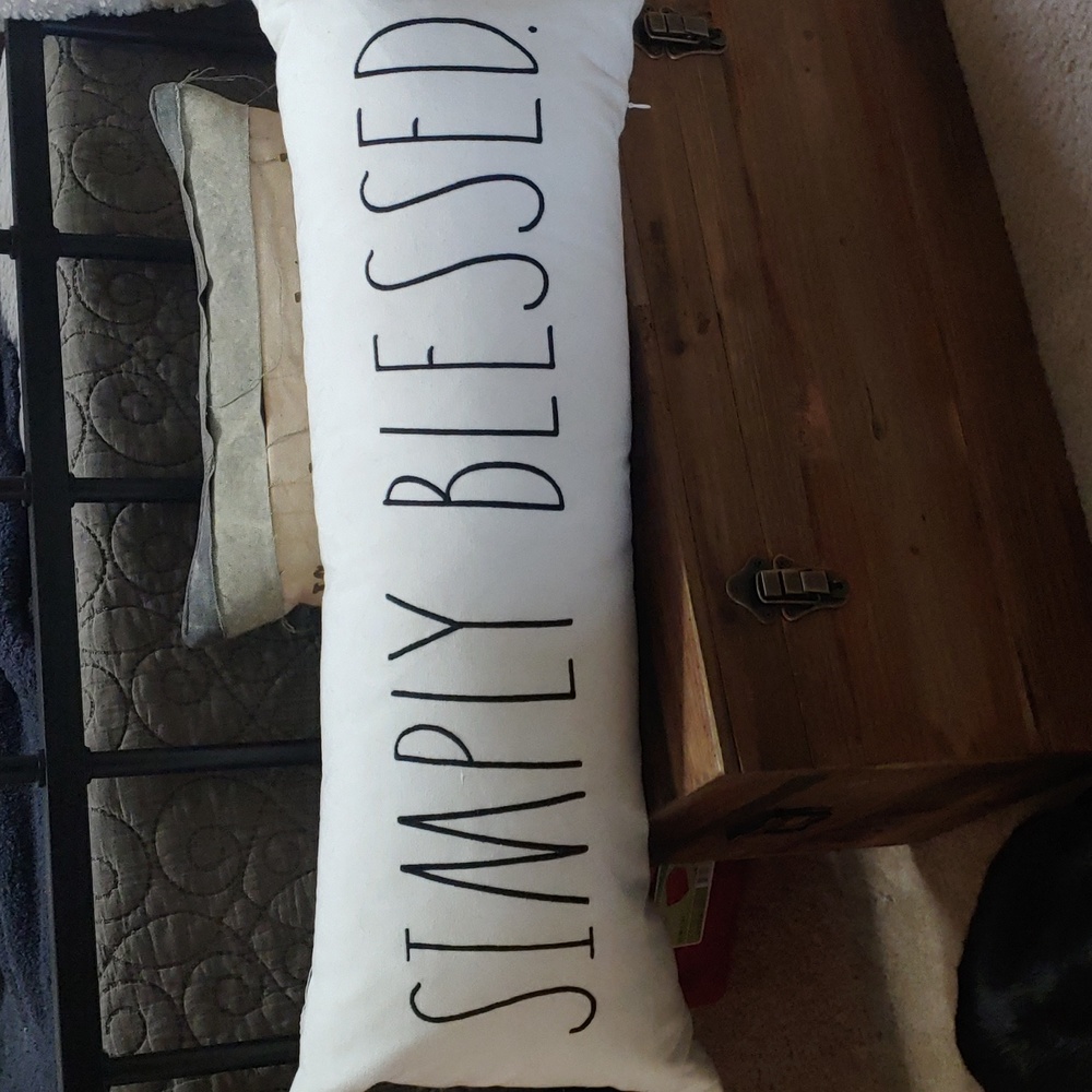 Rae Dunn SIMPLY BLESSED Pillow